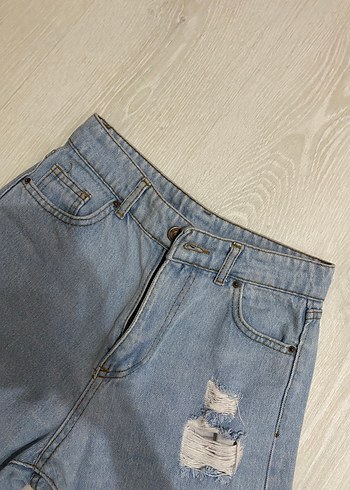 Addax Mavi Denim Mini Şort - Görsel 2