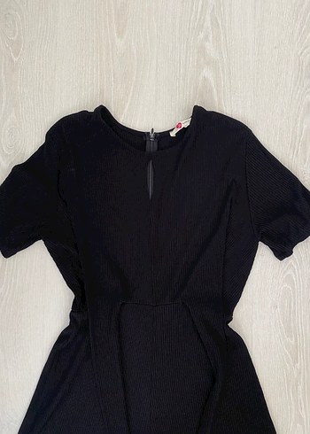 Koton Kısa Kollu Siyah Mini Tulum - Görsel 2