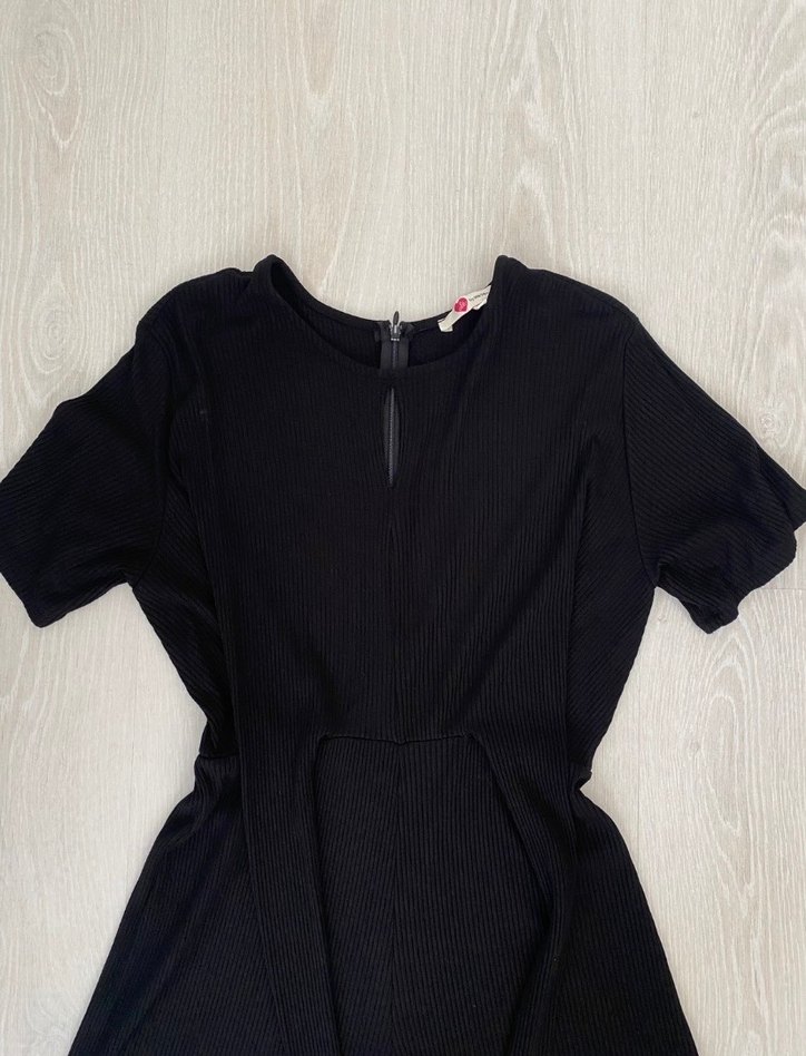 Koton Kısa Kollu Siyah Mini Tulum - Görsel 2