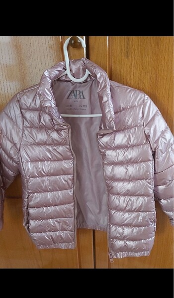 Zara pembe kız çocuk mont
