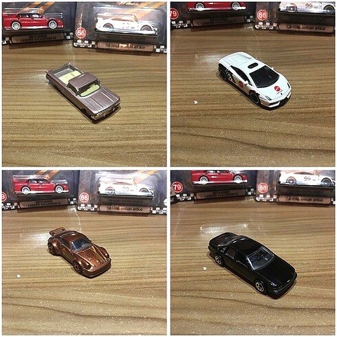 4 adet hotwheels