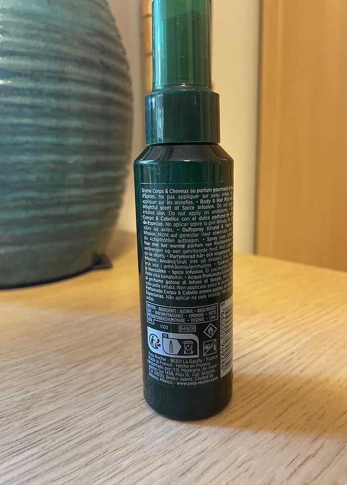 YVES ROCHER SPICE INFUSION BODY & HAIR MIST BAHARAT HARMANI - Görsel 2