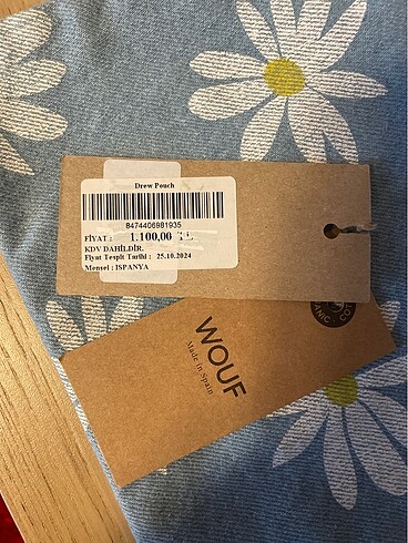 Beden mavi Renk WOOF DREW POUCH