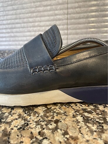 İNCİ HAKİKİ DERİ LACİVERT - Görsel 3