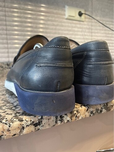 İNCİ HAKİKİ DERİ LACİVERT - Görsel 15