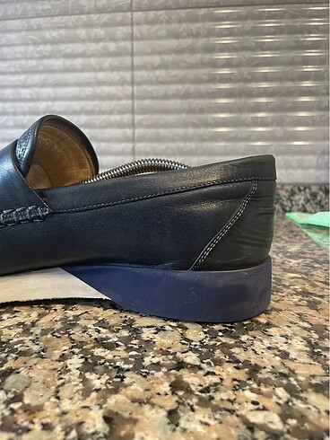 İNCİ HAKİKİ DERİ LACİVERT - Görsel 8