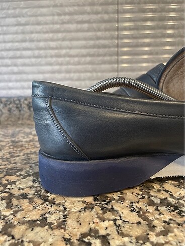 İNCİ HAKİKİ DERİ LACİVERT - Görsel 7