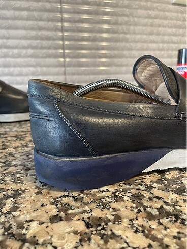 İNCİ HAKİKİ DERİ LACİVERT - Görsel 13