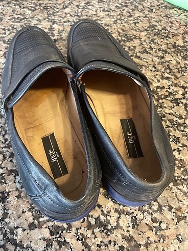 İNCİ HAKİKİ DERİ LACİVERT - Görsel 18