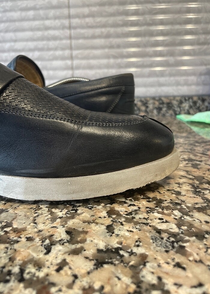 İNCİ HAKİKİ DERİ LACİVERT - Görsel 5