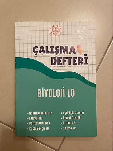 Milli Eğitim Bakanlığı 10. Sınıf Çalışma Defteri