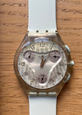 Swatch Bej Kayışlı Vintage Swatch Kadın Saati