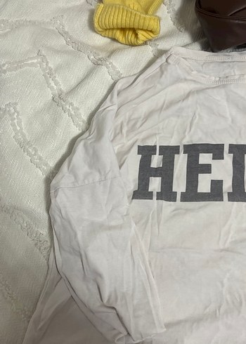 Baskılı Kapüşonlu Hamile Uzun Kollu Tişört - Görsel 2