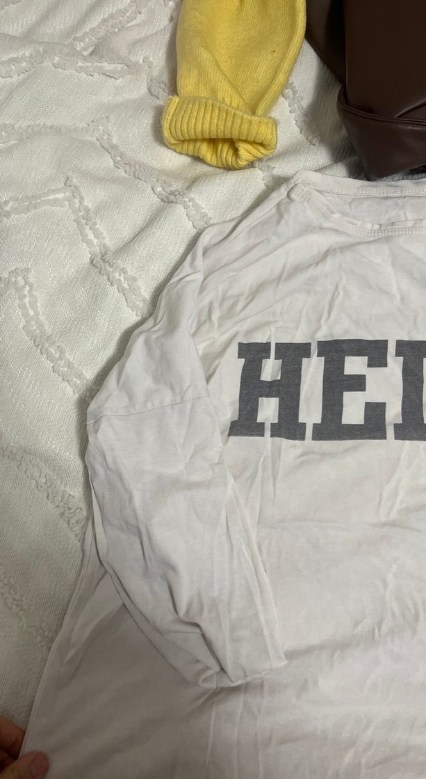 Baskılı Kapüşonlu Hamile Uzun Kollu Tişört - Görsel 2