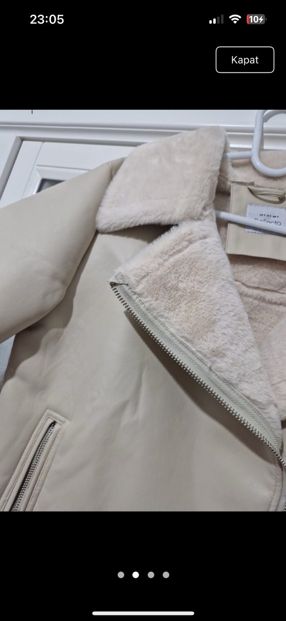 Suni Kürklü ceket defacto - Görsel 2