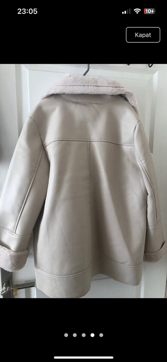 Suni Kürklü ceket defacto - Görsel 3