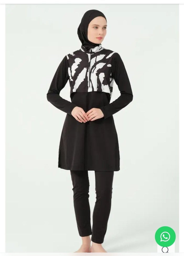 CROP GÖRÜNÜMLÜ TESETTÜR MAYO - Görsel 3