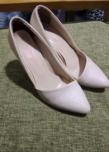 Diger Beyaz Dantel Detaylı Stiletto - Görsel 5