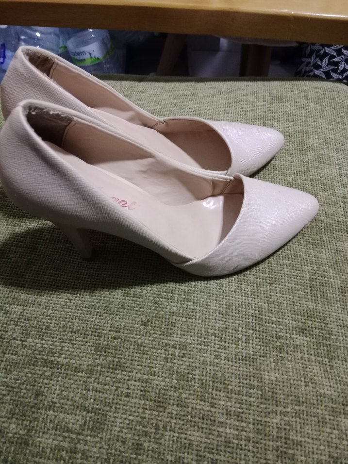 Diger Beyaz Dantel Detaylı Stiletto - Görsel 2