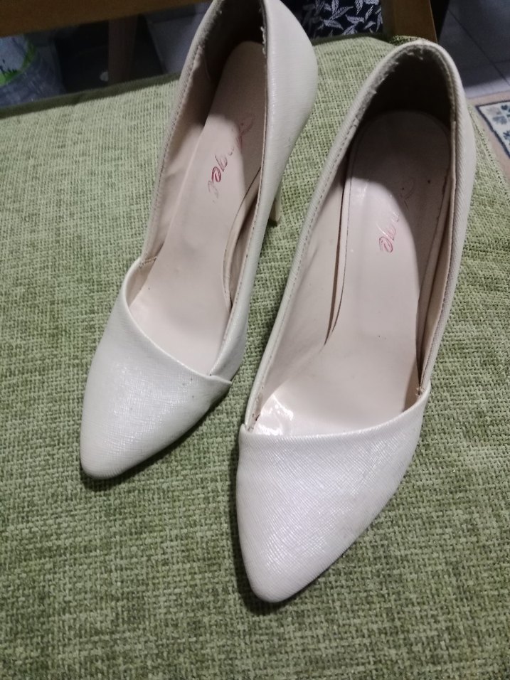 Diger Beyaz Dantel Detaylı Stiletto - Görsel 3