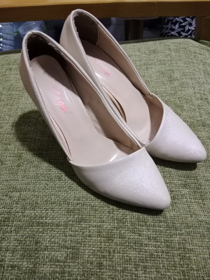 Diger Beyaz Dantel Detaylı Stiletto - Görsel 5