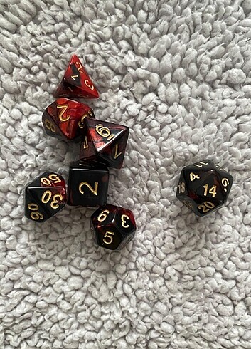 DiceLand DND FRP Zar - Ejder Kırmızı