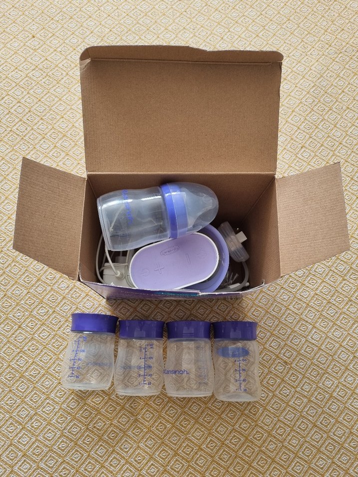 Lansinoh Kompakt Tekli Elektrikli Göğüs Pompası Mor - Görsel 2