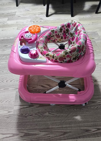 Pembe Desenli Bebek Yürüteci - Görsel 2