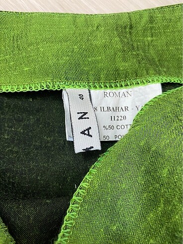 s Beden yeşil Renk Roman pantolon