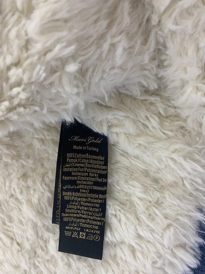 Mavi Gold Kürklü Kot Ceket - Görsel 3