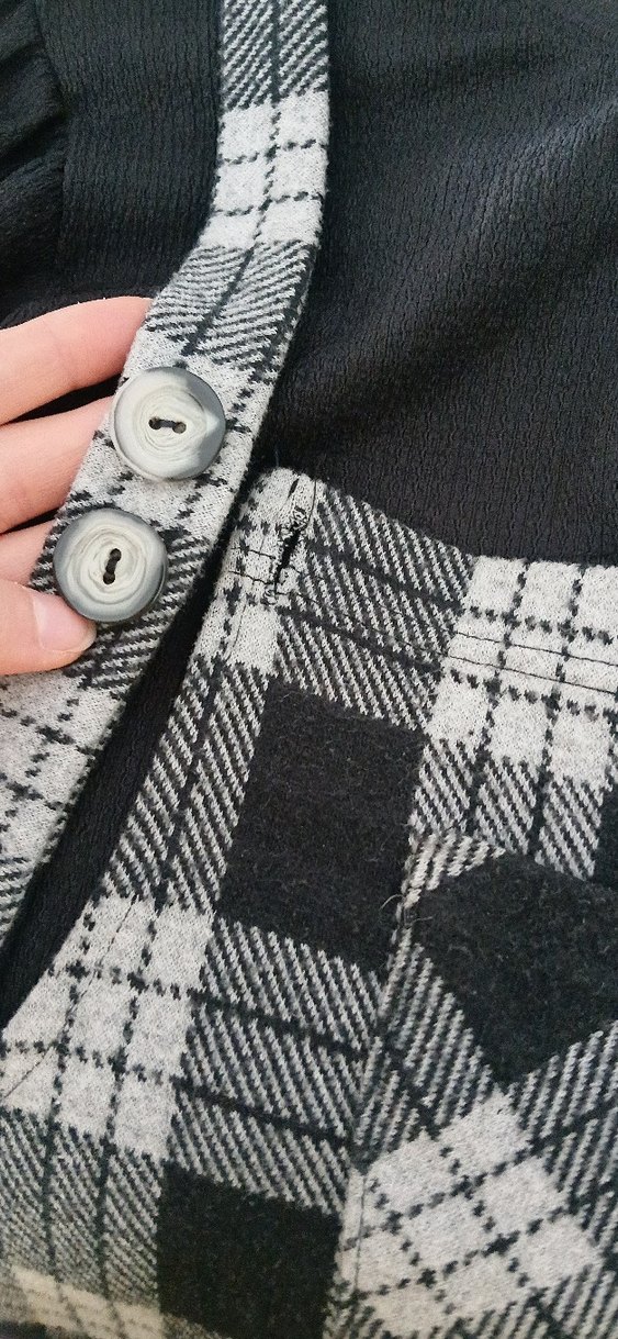 Gri Ekose Desenli slopet - Görsel 3