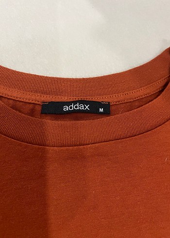 Addax Kiremit Bisiklet Yaka Tisort
