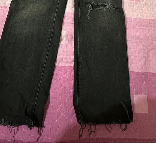 xs Beden siyah Renk straight jean