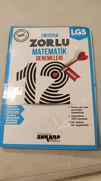 LGS DENEME MATEMATİK ANKARA YAYINCILIK 8.SINIF Sıfır KULANILMAM
