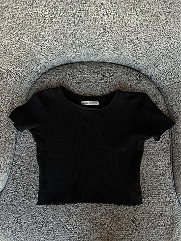 Pullandbear triko kısa kollu crop