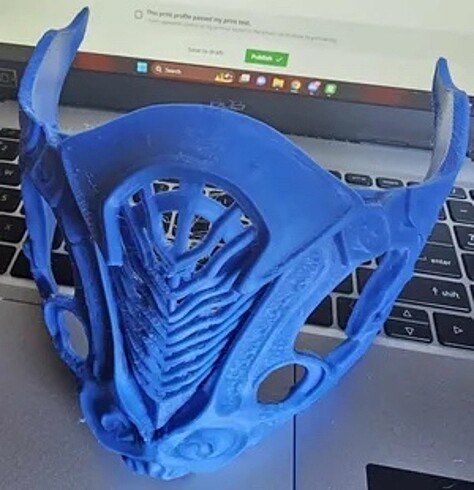 SUB - ZERO MASKE MORTAL KOMBAT COSPLAY