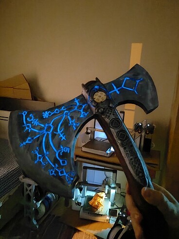 Beden GOD OF WAR LEVİATHAN KRATOS COSPLAY 3d