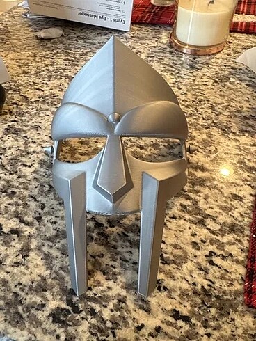 MF DOOM GLADYATÖR MASKE MAKET COSPLAY 3d