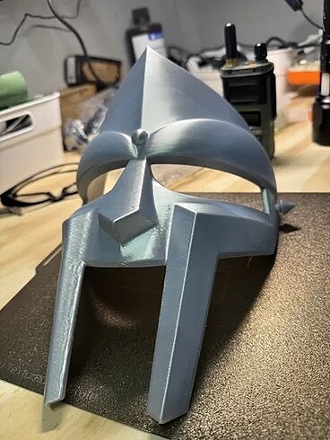 Beden MF DOOM GLADYATÖR MASKE MAKET COSPLAY 3d