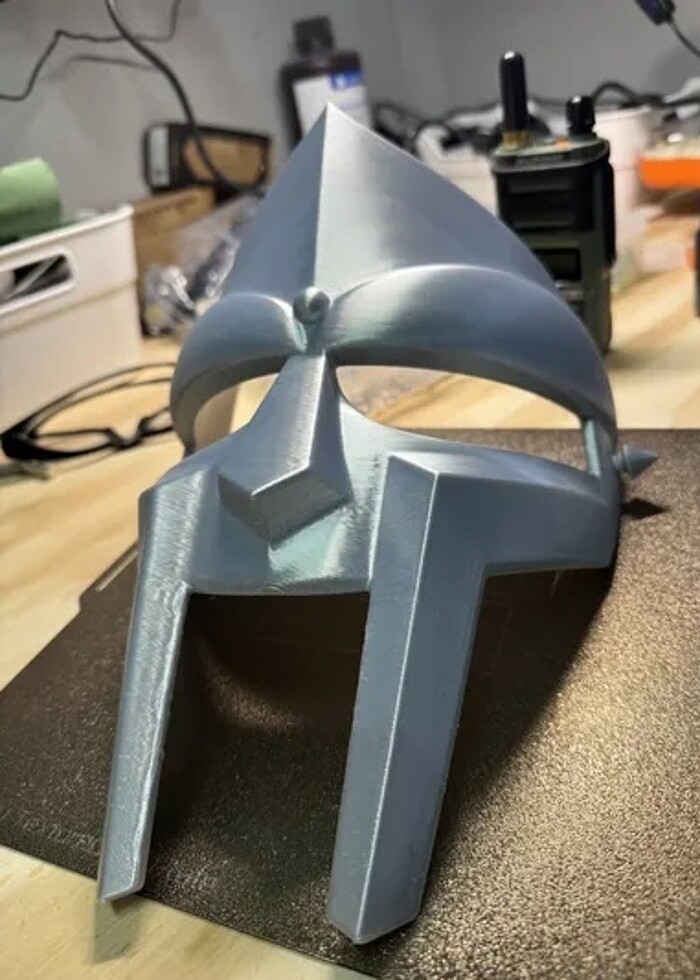 MF DOOM GLADYATÖR MASKE MAKET COSPLAY 3d - Görsel 3