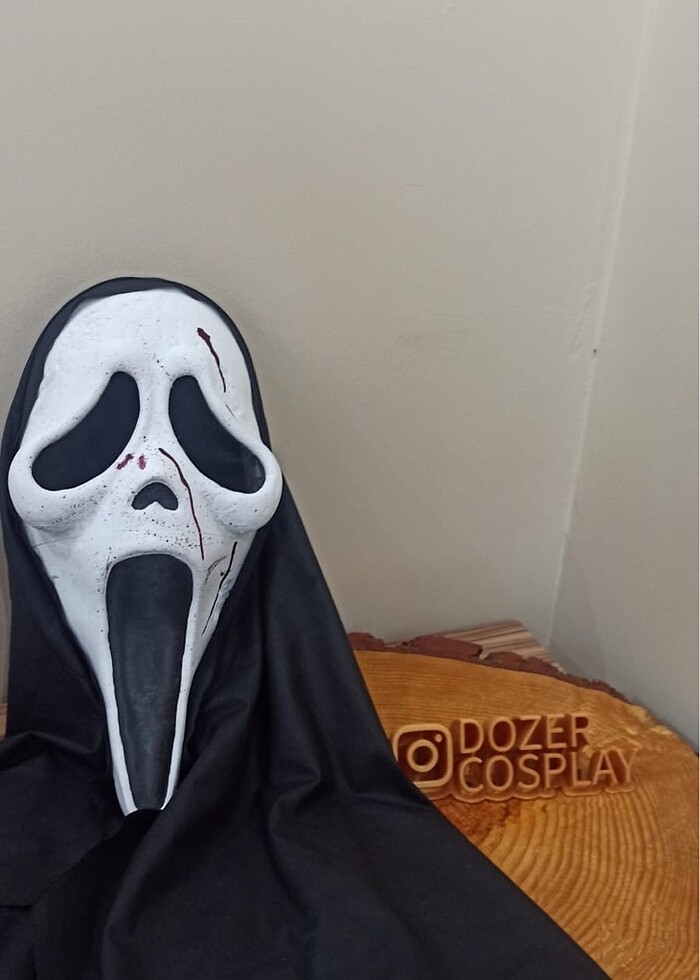 Scream çığlık maske Cosplay 3d - Görsel 3