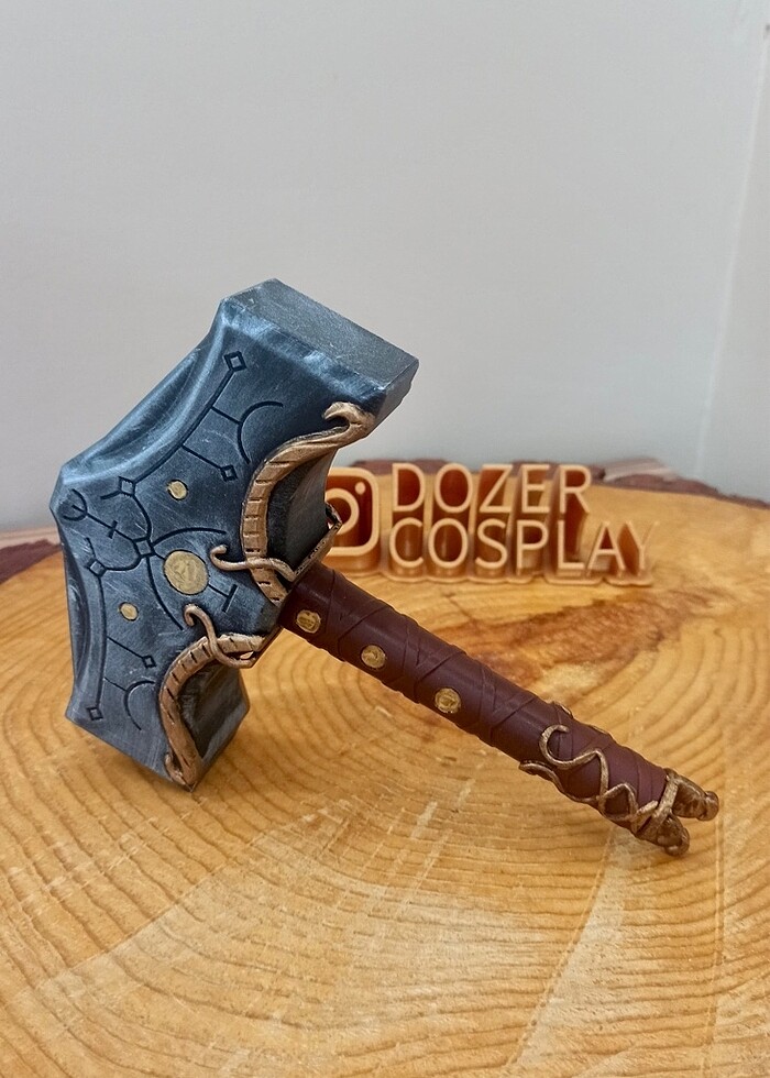 God of War mijolner Cosplay 3d - Görsel 3