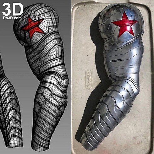 Captain Amerika winter soldier Cosplay 3d