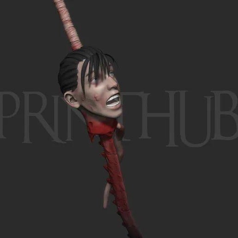 Tanaka spinal cord sword Cosplay 3d - Görsel 4