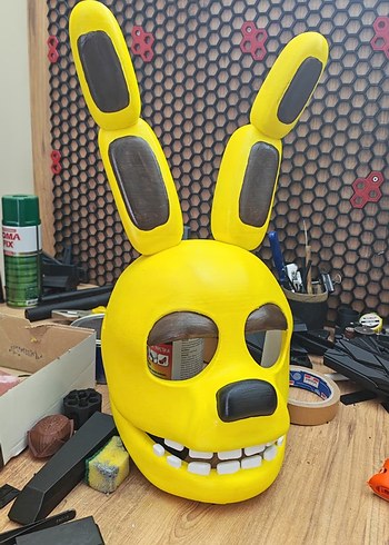 FNAF BONNİE MASKE FANART COSPLAY 3d - Görsel 2
