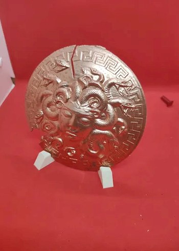 Athena kalkanı Medusa desenli Cosplay 3d - Görsel 2
