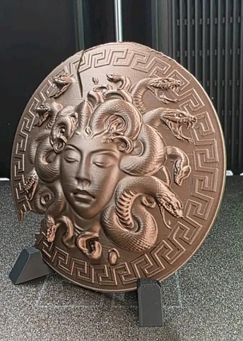 Athena kalkanı Medusa desenli Cosplay 3d - Görsel 3