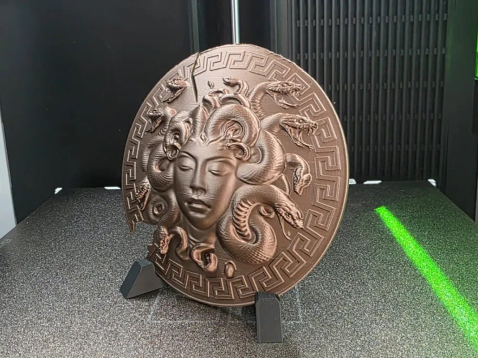 Athena kalkanı Medusa desenli Cosplay 3d - Görsel 3