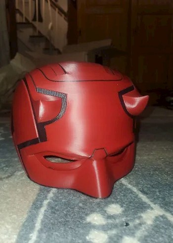 Daradevil maske kask Cosplay 3d - Görsel 4