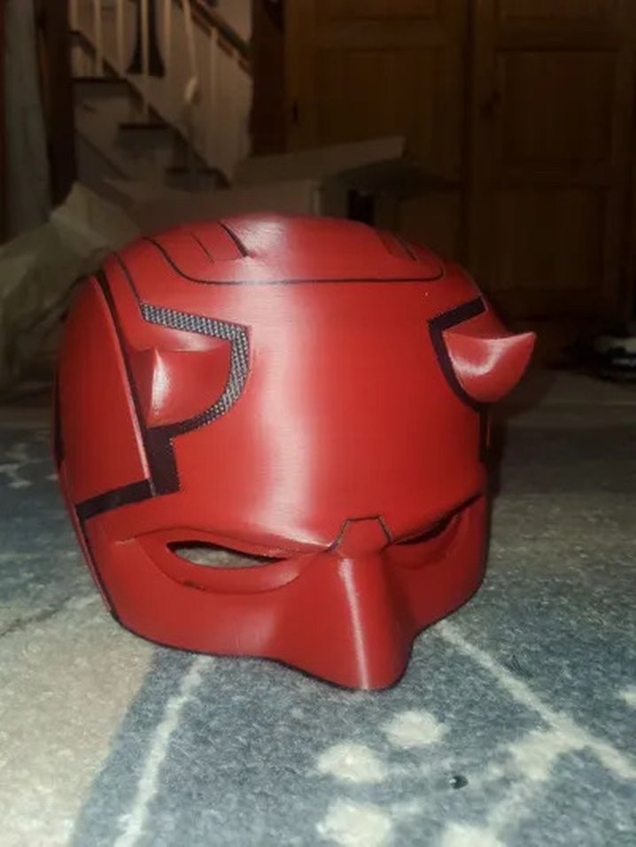 Daradevil maske kask Cosplay 3d - Görsel 4